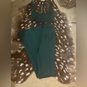 PRETTYLITTLETHING Women’s Emerald Green Set Size Small